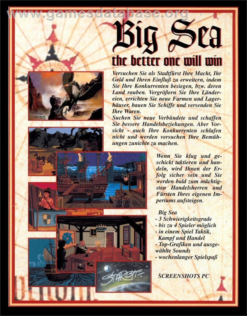 Big Sea - Commodore Amiga - Artwork - Box Back